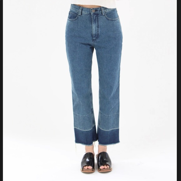Rachel Comey Denim - RACHEL COMEY Slim Legion High Rise Cropped Jeans